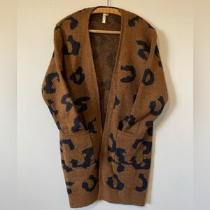 Leopard Oversized Cardigan - S/M